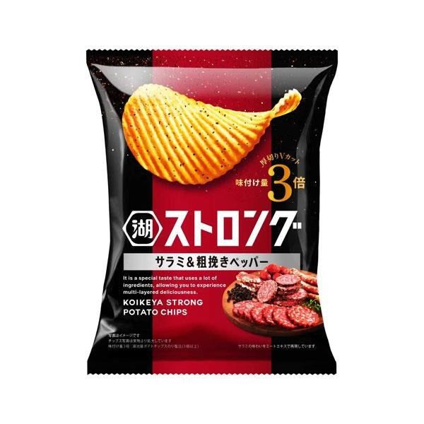 KOIKEYA - Strong Salami & Pepper Potato Chips 52g