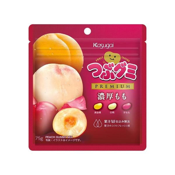 KASUGAI - Tsubu Premium Peach Jelly Bean 75g