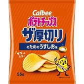 CALBEE - Thick Salt Potato Chips 55g