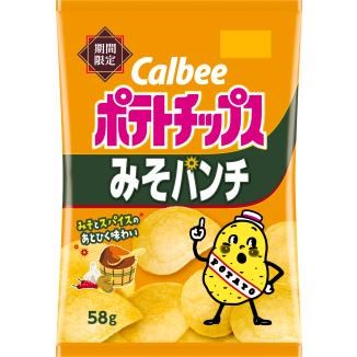 CALBEE - Miso Punch Potato Chips 58g
