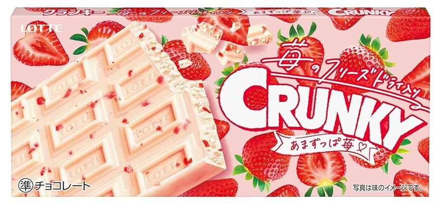 LOTTE - Crunky Strawberry Chocolate 45g