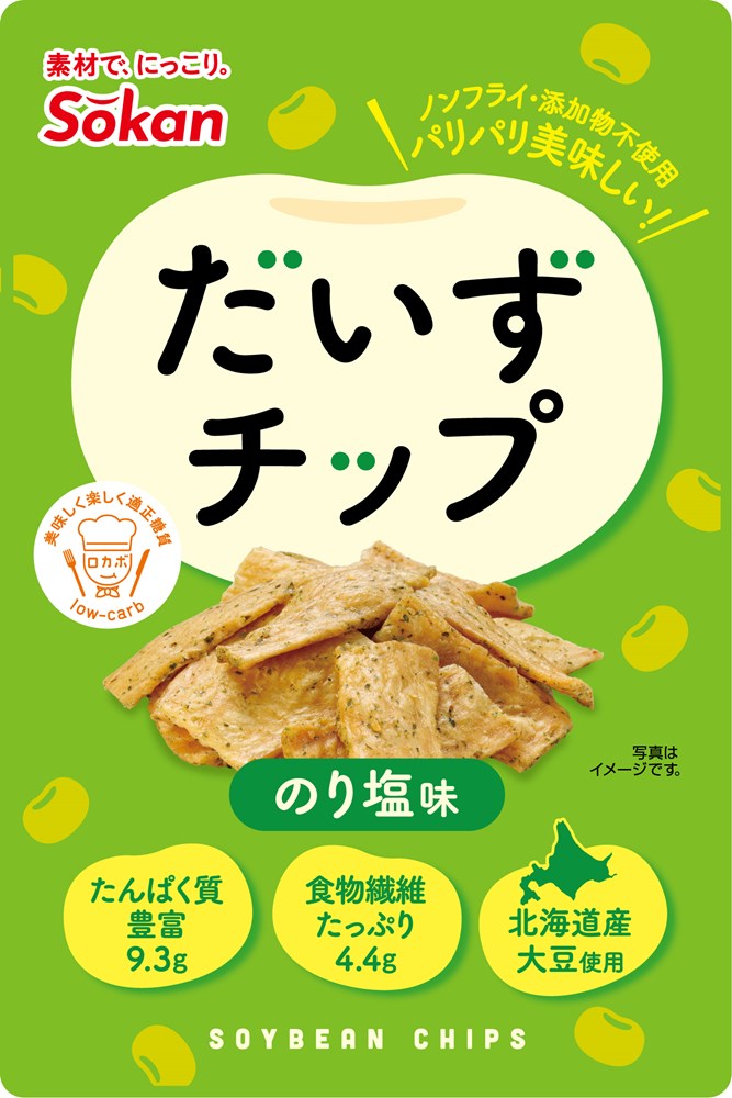 SOKAN - Nori Salt Soybean Chips 23g