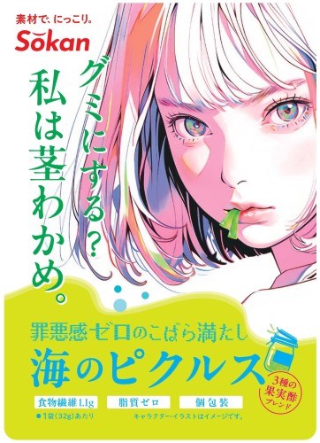 SOKAN - Pickled Seaweed Stem Snack 32g